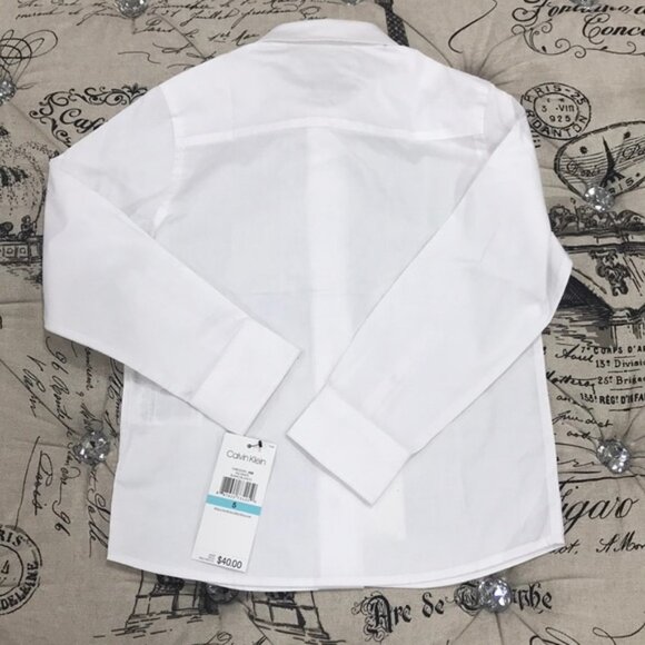 Calvin Klein Slim Fit Stretch Button-Down Shirt - Picture 6 of 6